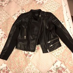 Trouvé Nordstrom Black Leather Moto Jacket